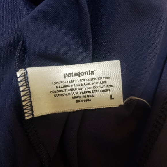 PATAGONIA‎ Apilene shirt mens L blue lightweight outdoor long sleeve - Picture 8 of 8